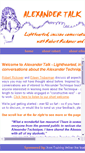 Mobile Screenshot of alexandertalk.com